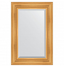 Зеркало Evoform Exclusive 89х59 BY 3418 с фацетом в багетной раме - Травленое золото 99 мм