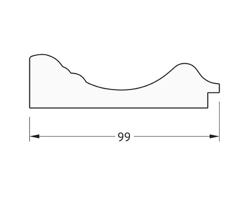 Заказать Зеркало Evoform Exclusive 89х59 BY 3418 с фацетом в багетной раме - Травленое золото 99 мм в магазине сантехники Santeh-Crystal.ru