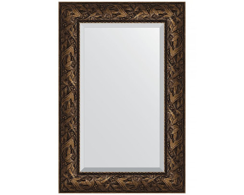 Приобрести Зеркало Evoform Exclusive 89х59 BY 3417 с фацетом в багетной раме - Византия бронза 99 мм в магазине сантехники Santeh-Crystal.ru