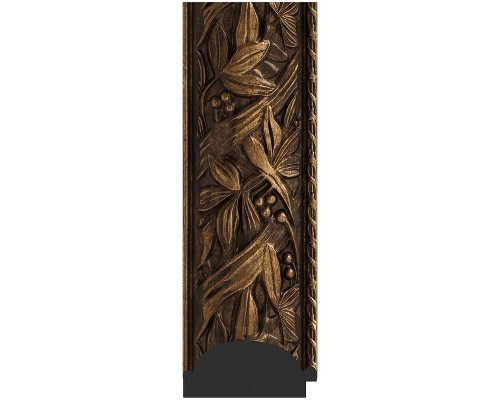 Приобрести Зеркало Evoform Exclusive 89х59 BY 3417 с фацетом в багетной раме - Византия бронза 99 мм в магазине сантехники Santeh-Crystal.ru