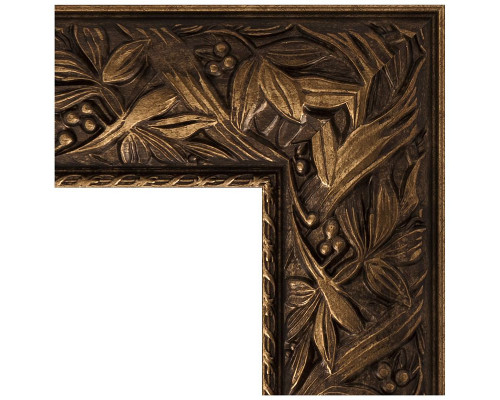 Приобрести Зеркало Evoform Exclusive 89х59 BY 3417 с фацетом в багетной раме - Византия бронза 99 мм в магазине сантехники Santeh-Crystal.ru