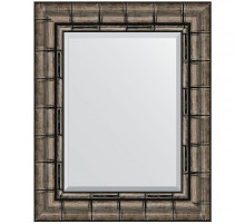 Зеркало Evoform Exclusive 53х43 BY 1358 с фацетом в багетной раме - Серебряный бамбук 73 мм