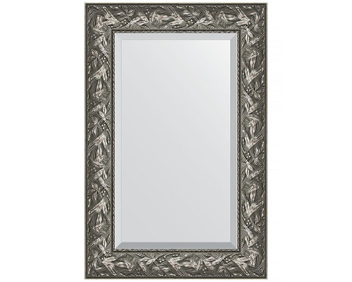 Заказать Зеркало Evoform Exclusive 89х59 BY 3416 с фацетом в багетной раме - Византия серебро 99 мм в магазине сантехники Santeh-Crystal.ru