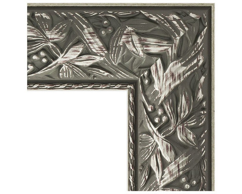 Заказать Зеркало Evoform Exclusive 89х59 BY 3416 с фацетом в багетной раме - Византия серебро 99 мм в магазине сантехники Santeh-Crystal.ru