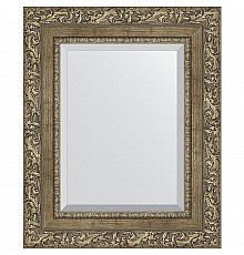 Зеркало Evoform Exclusive 55х45 BY 3359 с фацетом в багетной раме - Виньетка античная латунь 85 мм
