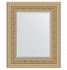 Зеркало Evoform Exclusive 55х45 BY 1366 с фацетом в багетной раме - Сусальное золото 80 мм