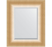 Зеркало Evoform Exclusive 56х46 BY 1363 с фацетом в багетной раме - Травленое золото 87 мм