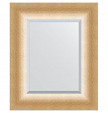 Зеркало Evoform Exclusive 56х46 BY 1363 с фацетом в багетной раме - Травленое золото 87 мм