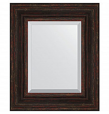 Зеркало Evoform Exclusive 59х49 BY 3369 с фацетом в багетной раме - Темный прованс 99 мм