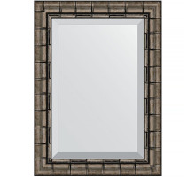 Зеркало Evoform Exclusive 73х53 BY 1126 с фацетом в багетной раме - Серебряный бамбук 73 мм