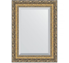 Зеркало Evoform Exclusive 75х55 BY 1230 с фацетом в багетной раме - Виньетка бронзовая 85 мм