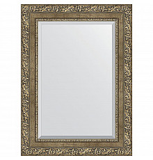 Зеркало Evoform Exclusive 75х55 BY 3385 с фацетом в багетной раме - Виньетка античная латунь 85 мм