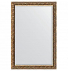 Зеркало Evoform Exclusive 179х119 BY 3630 с фацетом в багетной раме - Вензель бронзовый 101 мм