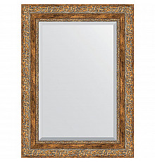Зеркало Evoform Exclusive 75х55 BY 3384 с фацетом в багетной раме - Виньетка античная бронза 85 мм