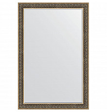 Зеркало Evoform Exclusive 179х119 BY 3631 с фацетом в багетной раме - Вензель серебряный 101 мм