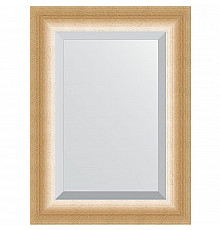 Зеркало Evoform Exclusive 76х56 BY 1131 с фацетом в багетной раме - Травленое золото 87 мм