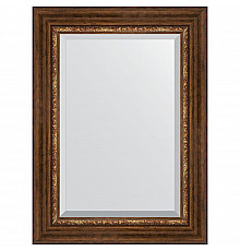 Зеркало Evoform Exclusive 76х56 BY 3387 с фацетом в багетной раме - Римская бронза 88 мм