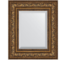 Зеркало Evoform Exclusive 60х50 BY 3375 с фацетом в багетной раме - Виньетка состаренная бронза 109 мм