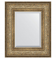 Зеркало Evoform Exclusive 60х50 BY 3373 с фацетом в багетной раме - Виньетка античная бронза 109 мм