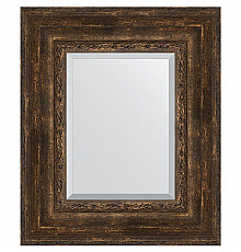 Зеркало Evoform Exclusive 62х52 BY 3378 с фацетом в багетной раме - Состаренное дерево с орнаментом 120 мм