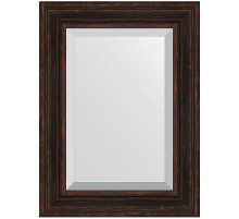 Зеркало Evoform Exclusive 79х59 BY 3395 с фацетом в багетной раме - Темный прованс 99 мм