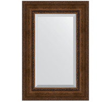 Зеркало Evoform Exclusive 92х62 BY 3429 с фацетом в багетной раме - Состаренная бронза с орнаментом 120 мм