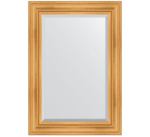 Зеркало Evoform Exclusive 99х69 BY 3444 с фацетом в багетной раме - Травленое золото 99 мм