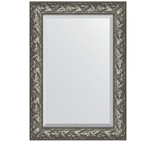 Зеркало Evoform Exclusive 99х69 BY 3442 с фацетом в багетной раме - Византия серебро 99 мм