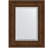 Зеркало Evoform Exclusive 82х62 BY 3403 с фацетом в багетной раме - Состаренная бронза с орнаментом 120 мм