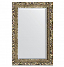 Зеркало Evoform Exclusive 85х55 BY 3411 с фацетом в багетной раме - Виньетка античная латунь 85 мм