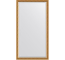 Зеркало Evoform Exclusive Floor 198х108 BY 6141 с фацетом в багетной раме - Состаренное золото с плетением 70 мм