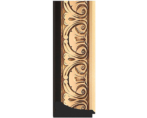 Приобрести Зеркало Evoform Exclusive Floor 205х115 BY 6173 с фацетом в багетной раме - Барокко золото 106 мм в магазине сантехники Santeh-Crystal.ru