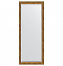 Зеркало Evoform Exclusive Floor 198х78 BY 6103 с фацетом в багетной раме - Состаренная бронза с плетением 70 мм