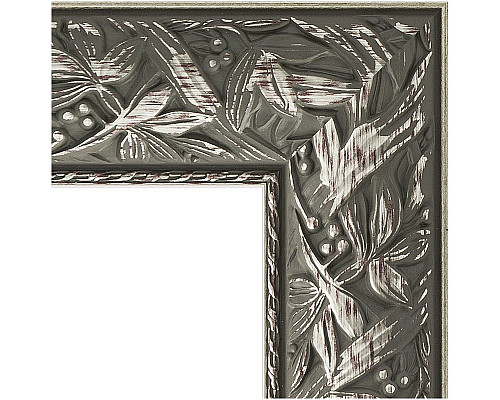 Купить Зеркало Evoform Exclusive Floor 203х84 BY 6125 с фацетом в багетной раме - Византия серебро 99 мм в магазине сантехники Santeh-Crystal.ru