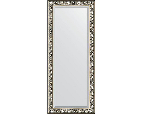Заказать Зеркало Evoform Exclusive Floor 205х85 BY 6134 с фацетом в багетной раме - Барокко серебро 106 мм в магазине сантехники Santeh-Crystal.ru