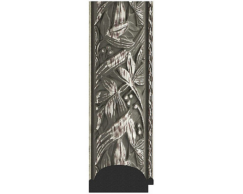 Заказать Зеркало Evoform Exclusive Floor 203х114 BY 6165 с фацетом в багетной раме - Византия серебро 99 мм в магазине сантехники Santeh-Crystal.ru