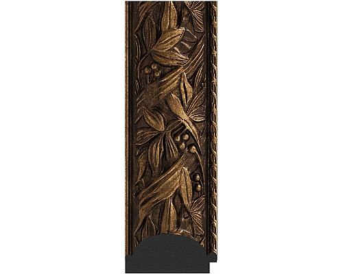 Приобрести Зеркало Evoform Exclusive Floor 203х114 BY 6166 с фацетом в багетной раме - Византия бронза 99 мм в магазине сантехники Santeh-Crystal.ru