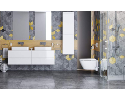 Приобрести Шкаф пенал Excellent Finli 40 MLEX.1201.400.WHWH подвесной Белый глянец в магазине сантехники Santeh-Crystal.ru