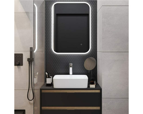 Купить Зеркало Excellent Lumiro 50 DOEX.LU080.050.AC с подсветкой с сенсорным выключателем в магазине сантехники Santeh-Crystal.ru