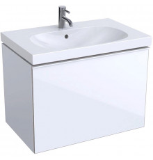 Тумба под раковину Geberit (Keramag) Acanto 74 500.611.01.2 подвесная Белая глянцевая
