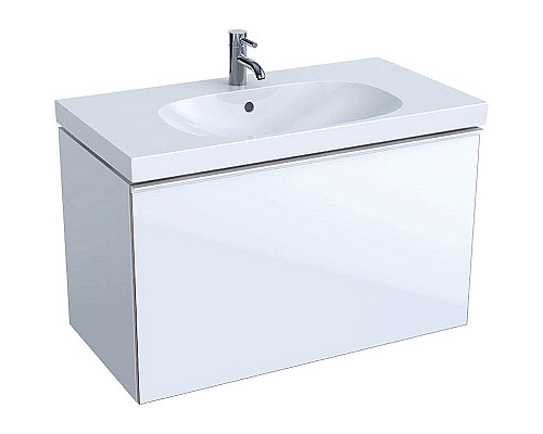 Santeh-Crystal.ru: Тумба под раковину Geberit (Keramag) Acanto 90 500.612.01.2 подвесная Белая глянцевая Купить Тумба под раковину Geberit (Keramag) Acanto 90 500.612.01.2 подвесная Белая глянцевая в магазине сантехники Santeh-Crystal.ru