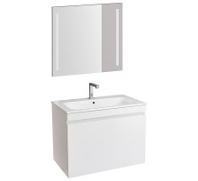 Комплект мебели для ванной Geberit Renova Plan 80 529.916.01.8 подвесной Белый глянец