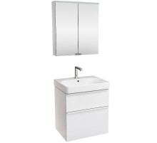 Комплект мебели для ванной Geberit Smyle Square 60 529.352.00.6 подвесной Белый глянец