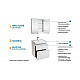 Заказать Комплект мебели для ванной Geberit Smyle Square 60 529.352.00.6 подвесной Белый глянец в магазине сантехники Santeh-Crystal.ru