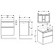 Приобрести Тумба под раковину Geberit Smyle Square 60 500.352.JR.1 Пекан в магазине сантехники Santeh-Crystal.ru