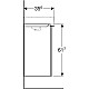 Купить Тумба под раковину Geberit Smyle Square 44 L 500.351.JL.1 подвесная Песчаный глянец в магазине сантехники Santeh-Crystal.ru
