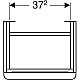 Купить Тумба под раковину Geberit Smyle Square 44 L 500.351.JL.1 подвесная Песчаный глянец в магазине сантехники Santeh-Crystal.ru