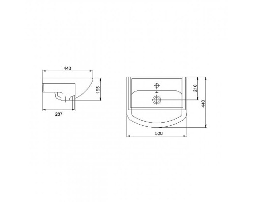 Купить Комплект мебели для ванной Grossman Eco Line 50 105206 Белый Дуб сонома в магазине сантехники Santeh-Crystal.ru