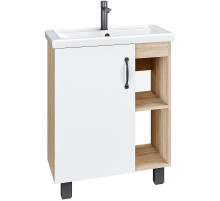 Тумба под раковину Grossman Флай 60 106001 Дуб сонома Белая