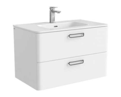 Заказать Тумба с раковиной Iddis Brick 80 подвесная Белая в магазине сантехники Santeh-Crystal.ru